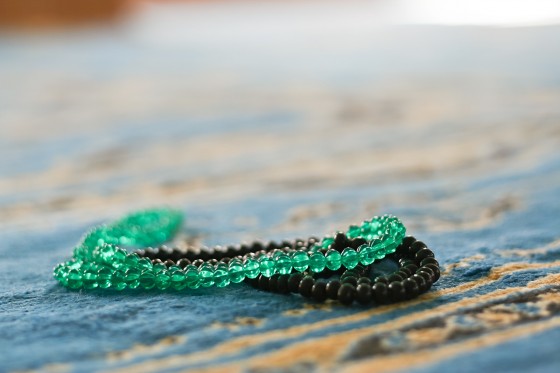 Tasbih Grün Schwarz